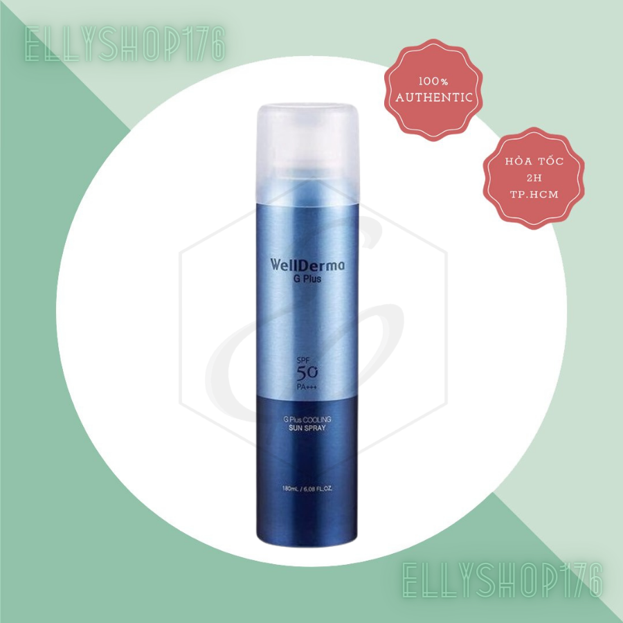 Xịt Chống Nắng WELLDERMA G Plus Cooling Sun Pray